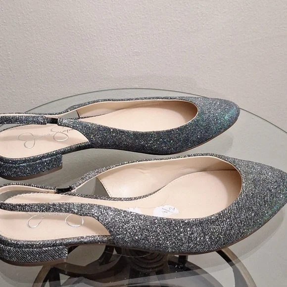 Jessica Simpson Glittery Slingbacks - Picture 7 of 9